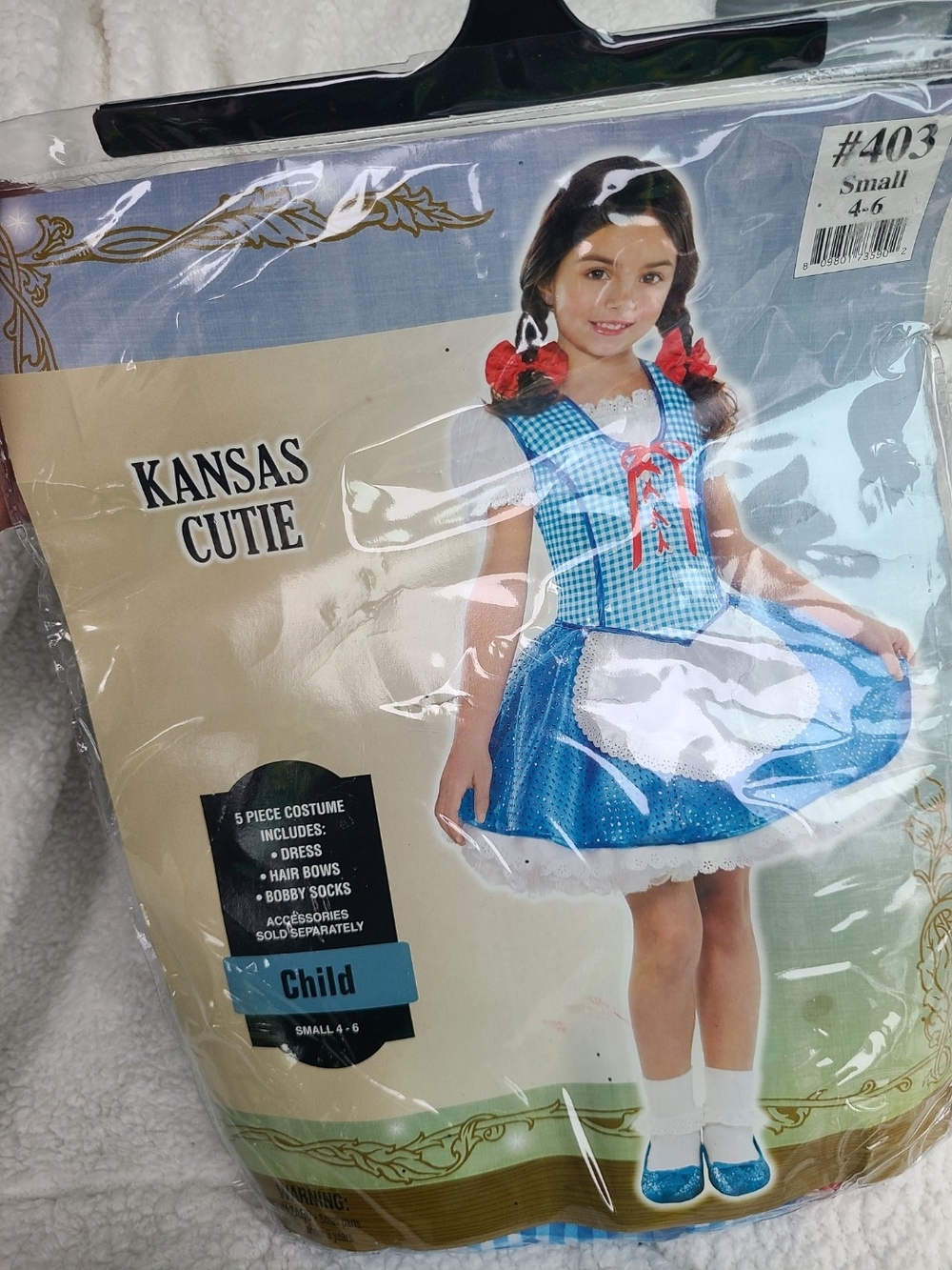 Blue Gingham Kids Costume - Child